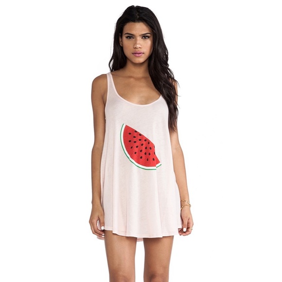 Wildfox Indiana Watermelon Tank Dress XS NWT - Picture 2 of 9
